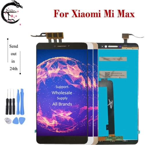 6.44" LCD With Frame For Xiaomi Mi Max Display Screen Touch Panel Sensor Digitizer Assembly Frame Replacement Mimax only Touch