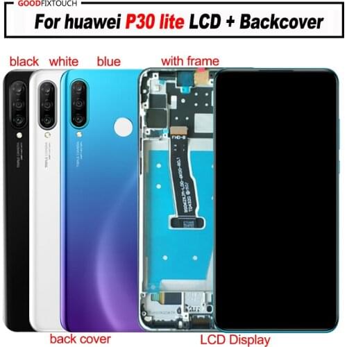 AAA Quality For Huawei P30 lite CD Screen Display + Touch Panel Digitizer Assembly with frame For Huawei p30lite lcd