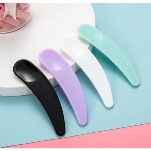 10/20/30Pcs Skin Care Face Beauty Mask Dispensing Curved Tools Small Digging Spoon Candy Color Cosmetic Disposable Curved Scoop