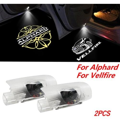 2pcs led door logo light For Toyota Alphard Vellfire Toyota Logo Laser Projector Light Ghost Shadow Light Accessories