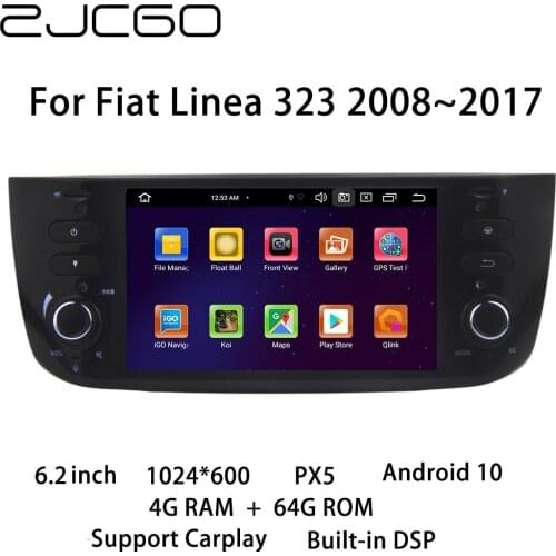 Car Multimedia Player Stereo GPS DVD Radio Navigation Android Screen for Fiat Linea 323 2008~2017