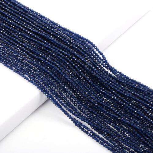 2/3mm Natural Stone Beads Small Faceted Crystal Loose Beads for Jewelry Making Diy Bracelet Necklace Jewelry Spacer Beads