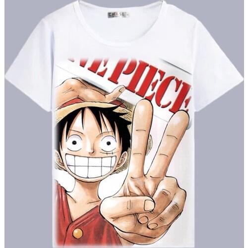 One Piece Cosplay T Shirt Japan Anime Monkey D Luffy Summer T-Shirt Roronoa Zoro Portgas D Ace Cartoon Top Tee Cosplay Costume