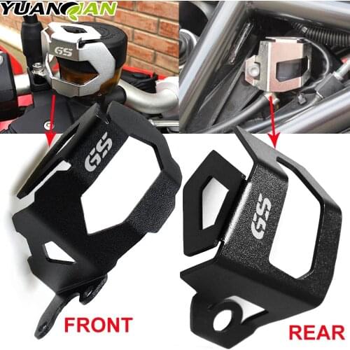 For GS LOGO Motorcycle Front Rear Brake Fluid Reservoir Guard Protector Cover For BMW F800GS F700GS F800 F700 f800 700 gs 13-18