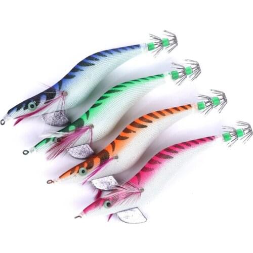 Artificial Bait Lifelike Shrimp Shape Night-luminous Squid Hook Fishing Lure Fish Accessories hot