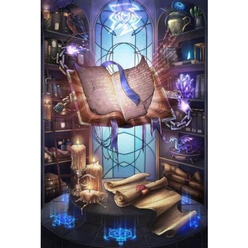 JMINE Div 5D Magic Book Lab Full Diamond Painting cross stitch kits art High Quality Cartoon 3D paint by diamonds