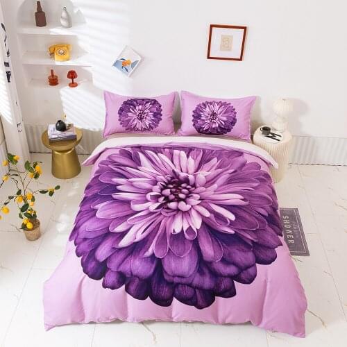 Fish 3D Flower Bedding Set Full Size Duvet Covers Comforter Cover 2/3 Pieces Bedspread with Pillowcases No Comforter