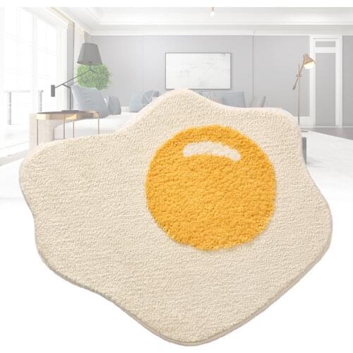 Egg Bathroom Rug Funny Entrance Carpet Area Rugs Kitchen Rug Bedroom Floor Mats Nordic Welcome Doormat Chic Room Decor