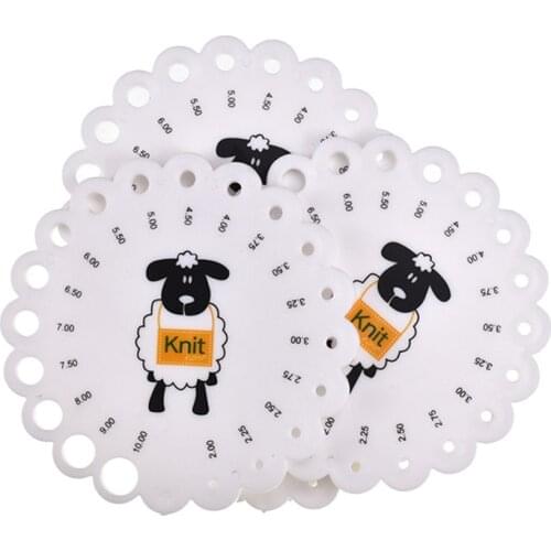 1PcsNeedle Gauge Ruler Knitting Knit Measure Size 2.0mm-10mm for DIY Craft Dressmaking Sewing Fabric Accessory