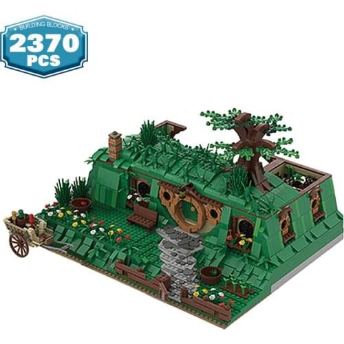 MOC Lord Magic Movie Bag End Wizard Forest House Building Block Set Tree House Lawn Scene Brick MOC-27847 Toys for Children