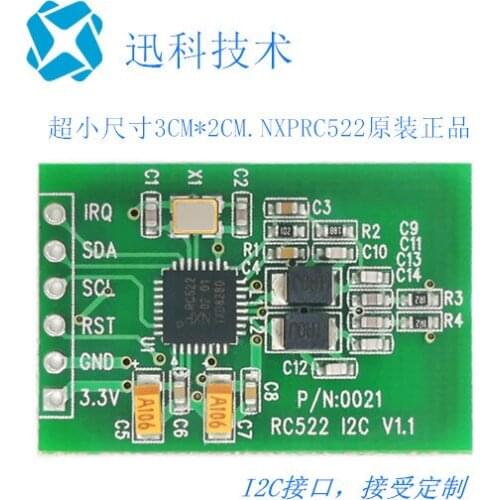 RFID Read and Write Card Module Small Size RC522 I2C Port Reader 13.56MHz IC Card RF Module