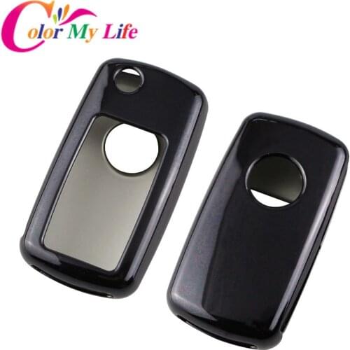 Soft TPU Folding Remote Car Key Case Fob Holder for Volkwagen VW Polo Jetta Golf MK6 Tiguan Touareg 2 3 4 5 Button Key Case
