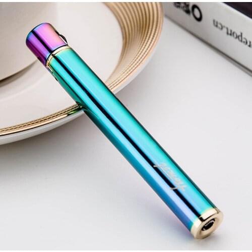 Baicheng Inflatable Windproof Lighter For Men And Women Creative Cigarette Ultra Thin Mini Engine
