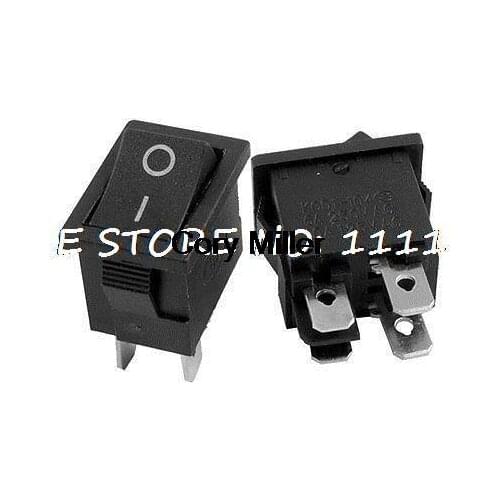 AC 250V/6A 125V/10A 4 Solder Lug Pin On/Off DPST Boat Rocker Switches