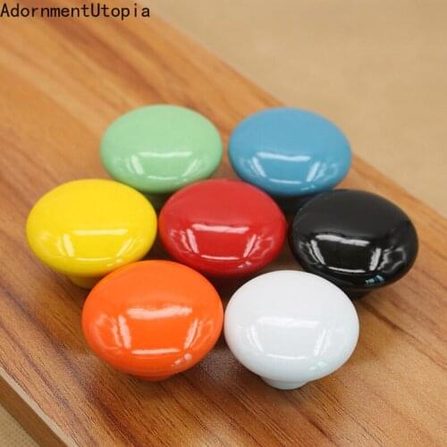 2PCS Kitchen Furniture Handle Knobs Cabinet Knobs and Handles Ceramic Drawer Closet Cupboard Pulls Handle Furniture Fittings