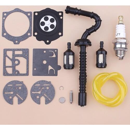 Fuel Filter Line Hose For Stihl 015 015AV 015L Spark Plug Carburetor Repair Kit Chainsaw Part