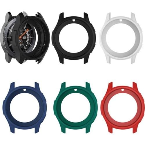 Silicone Case for Samsung Gear S3 Frontier Cover for Galaxy Watch 42mm/46mm Bumper Shell Soft Screen Protector Accessories