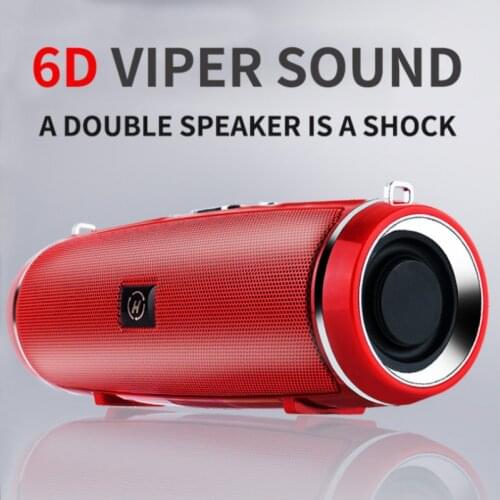SOTAMIA Bluetooth Speaker Column FM Radio TF Card Stereo Music Surround Loudspeaker Wireless Portable Outdoor Waterproof Speaker