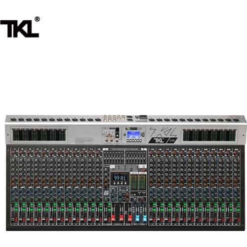 TKL 26-channel L24 professional audio mixer with USB DJ sound mixing console AUX recording stage equipment