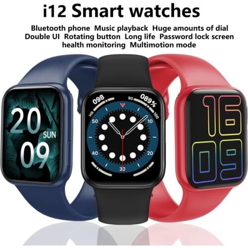 Utelite smart watch i12 PK Iwo hw22 HW16, with call, Bluetooth, sports watch, 1.69 inches, IP67, waterproof and heart rate