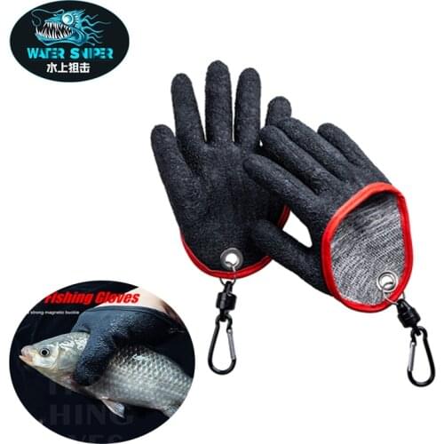 Water Sniper Latex Catch Fish Gloves Anti Slip Fish Waterproof Fishman Outdoor Gloves Fishing Tools
