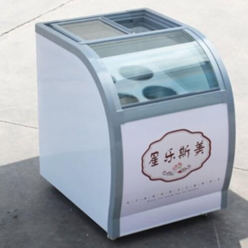 High Quality Ice Cream Display Cabinet Cold Drink Shops Popsicle Showcase 6 Round Barrels 10 Square Barrels Freezers