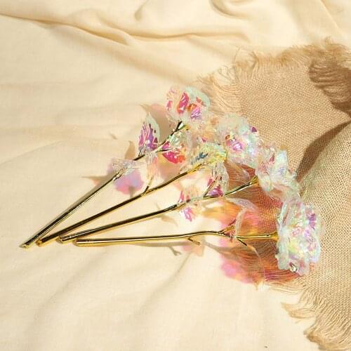 10pcs Galaxy Artificial Flowers Stunning Eternal Rose Valentines Day Gift Christmas Home Decoration искусственные цветы 2021