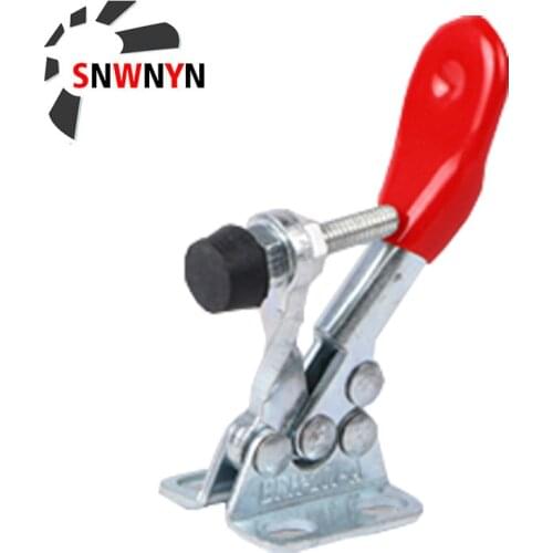 10PCS GH-201A Horizontal Toggle Clamp Quick-Release Toggles Clamps Set 27KG Vertical U-Shaped Bar Hand Clip Tool For Woodworking