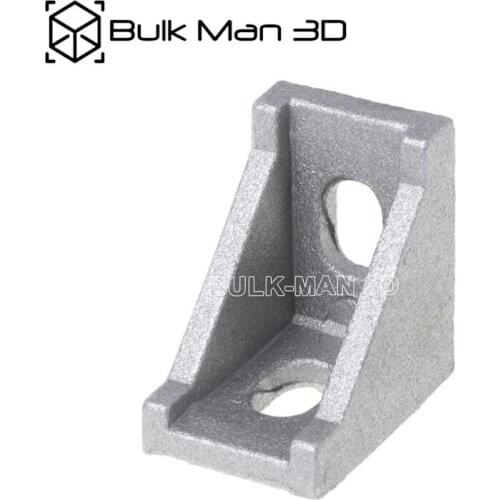 10pcs/Lot Silver 90 Degree Cast Corner Bracket 20x28x28mm for V-Slot Profile 2028 Aluminum L Connector Corner Bracket