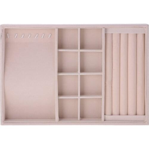 2 x Jewel Ring Earring Necklace Display Organizer Box Tray Storage Showcase