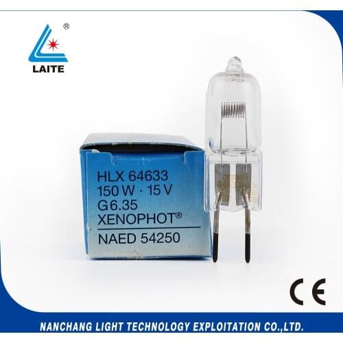 64633HLX 15V 150W G6.35 halogen lamp BRJ EVB 15V150W endoscope olympus storz optical light source free shipping-10pcs