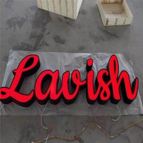 Factory Outlet high brightness Outdoor illuminated front light acrylic led letters for shop signage