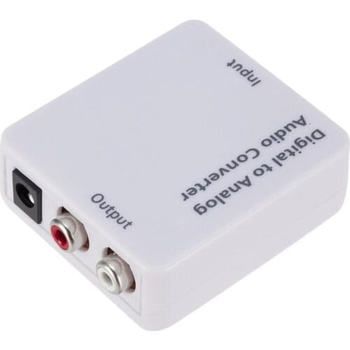 Audio Converter Digital Optical Coaxial Toslink to Analog Audio Converter Stereo L/R Rca 3.5mm Audio Adapter