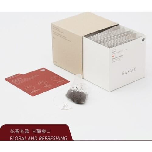 Basao Black Tea Summer Milk Fragrance Flower Fruit Peach Fragrance High-Flavor Super Original Leaf Tea Bag Triangle Tea Bag