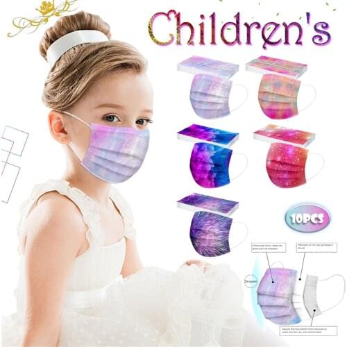 Kids Disposable Mondkapjes Childrens 3Ply Earloop Protective Breathable Kids mascarilla Monder Scarf Halloween Cosplay MasK