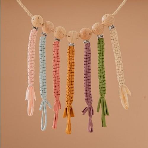 Children Pacifier Clips Chains Comfortable Material Soother Holder Baby Pacifier Dummy Clip Holder Nipples Kids Toy