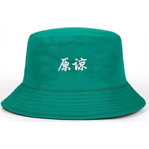 Spoof Two Side Reversible Green Bucket Hat men women fishing hunting hat Bob Caps Beach Sun creen hat for summer boonie hat