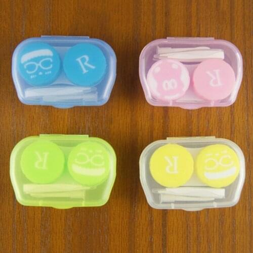 1set Travel Glasses Contact Lenses Box Contact lens Case for Eyes Care Kit Holder Container Gift 6.5 x 4 x2cm HOT