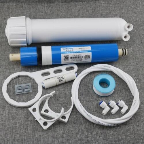 Reverse Osmosis Membrane 50GPD/75GPD/100GPD 1812/2012 Housing with 1/8 inch In/Out Quick-Connect Fitting Parts DN8 OD Hose
