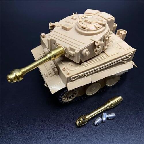 Mini Metal Barrel Shell for Q Edition Tiger I with Meng WWT-001 Tank Model Upgrade Kits