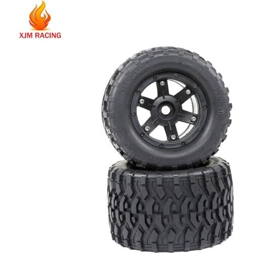 All Terrain Wheel Tire Set(170mmX105mm) for 1/8 HPI Racing Savage XL FLUX Rovan TORLAND MONSTER BRUSHLESS Truck Rc Car Toy Parts