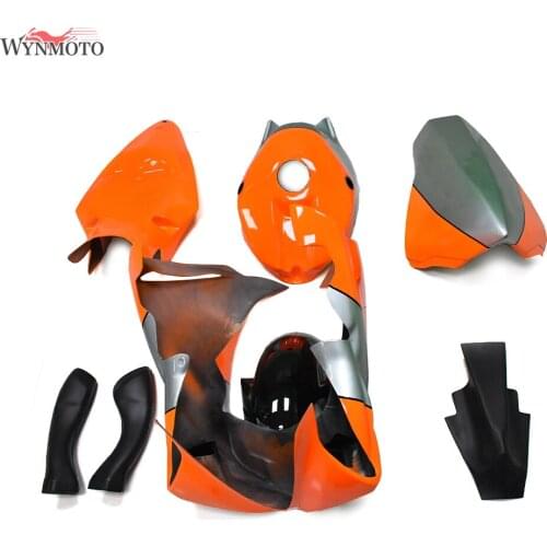 Full Fiberglass Racing Injection Motorcycle Fairings For Yamaha YZF R1 Year 2009 2010 2011 Fairing Kit Body Frames Orange Silver