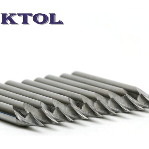 Tip0.2-0.5mm 3.175*36 Angle 1 Flute Endmill V Router Bit PCB Engraving Cutter CNC Carbide Milling Tools for Steel Metal Aluminum