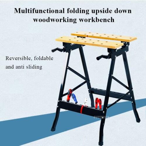Woodworking Workbench Woodworking Table Table Saw Portable Saw Table Decoration Tool Multifunctional Folding Handstand