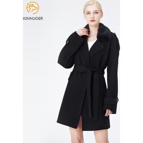 XINNUOER Women's Coats With A Collar