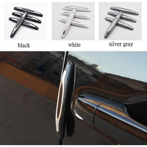 4PCS Car Anti-Collision Strip Car Door Guard Protector Door Edge Trim Guard Styling Moulding Anti-Scratch Sticker Door Protector