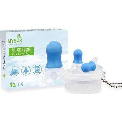 2pcs Earplugs Pressure Equalization Flight Noise Reduction Sleep Soundproof Reusable Earplug Anti-tinnitus Earache Decompression