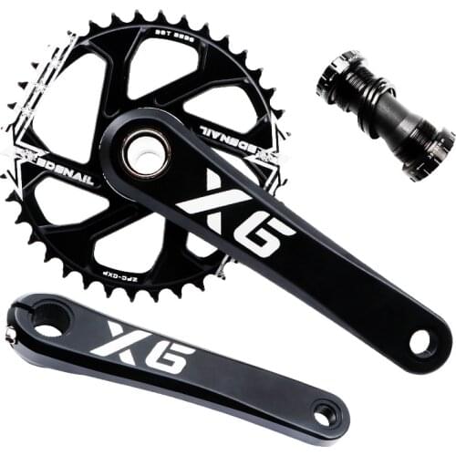 Mountain Bike Crankset 32T 34T 36T 38T Chain wheel 8-11 Speed Aluminum Alloy Bicycle Crank Sprocket Wheel with axis Accessories