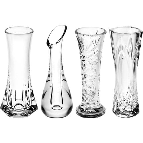 1* Vases Made Of Plastic Transparent Plastic Flower Vase Creative Decoration Home Imitation Crystal Vase High Quality