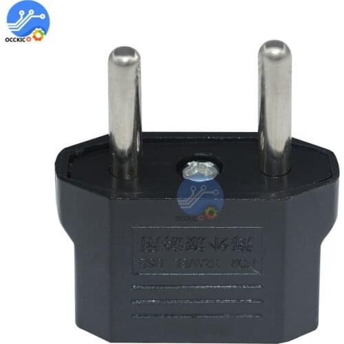 5Pcs High Quality US to EU Adapter Plug Travel Charger USA To Euro Europe Wall Plug AC Power Adaptor Outlet Converter Socket